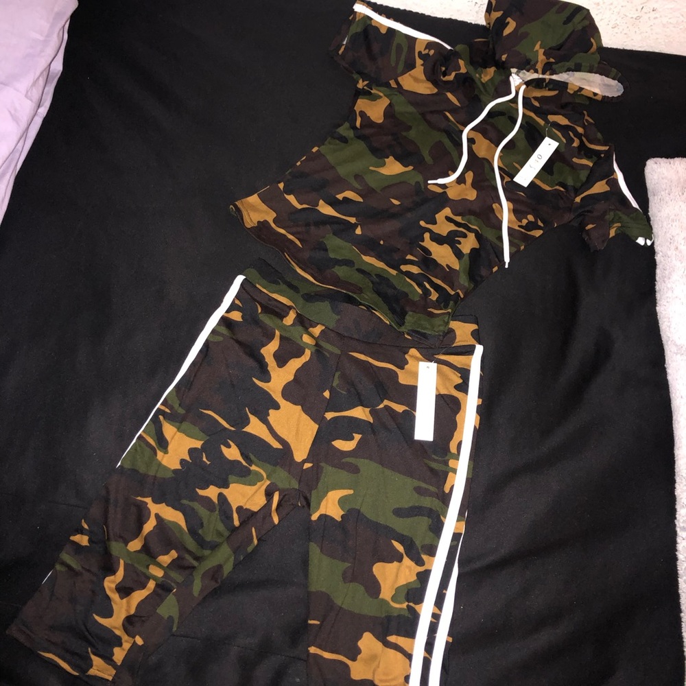 Camouflage army suit